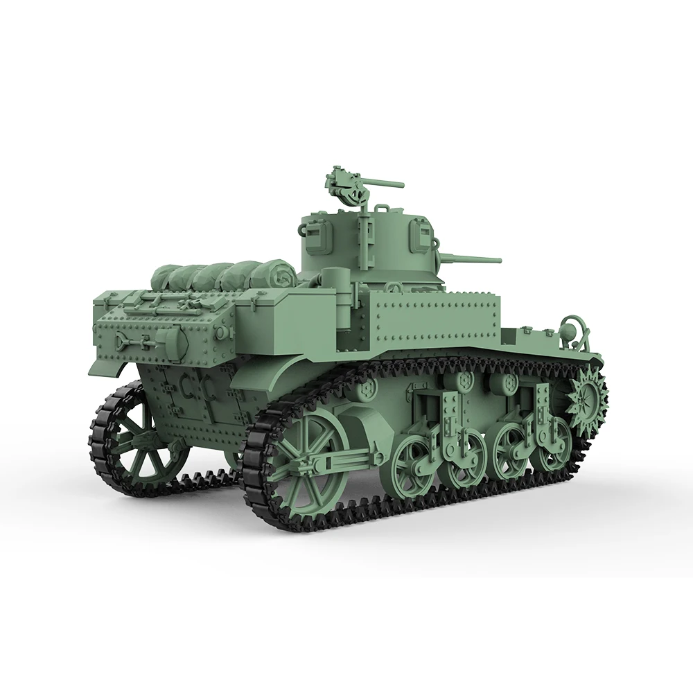 SSMODEL SS505 1/76 1/64 20 мм WarGamingВоенная модель Комплект США M3A1 Stuart Light Tank Миниатюрный