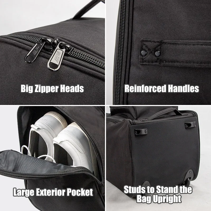 Playeagle Softcase Portable Foldable  Oxford Aviation Golf Club Travel Bag Cover Waterproof  with Wheels Light Weight