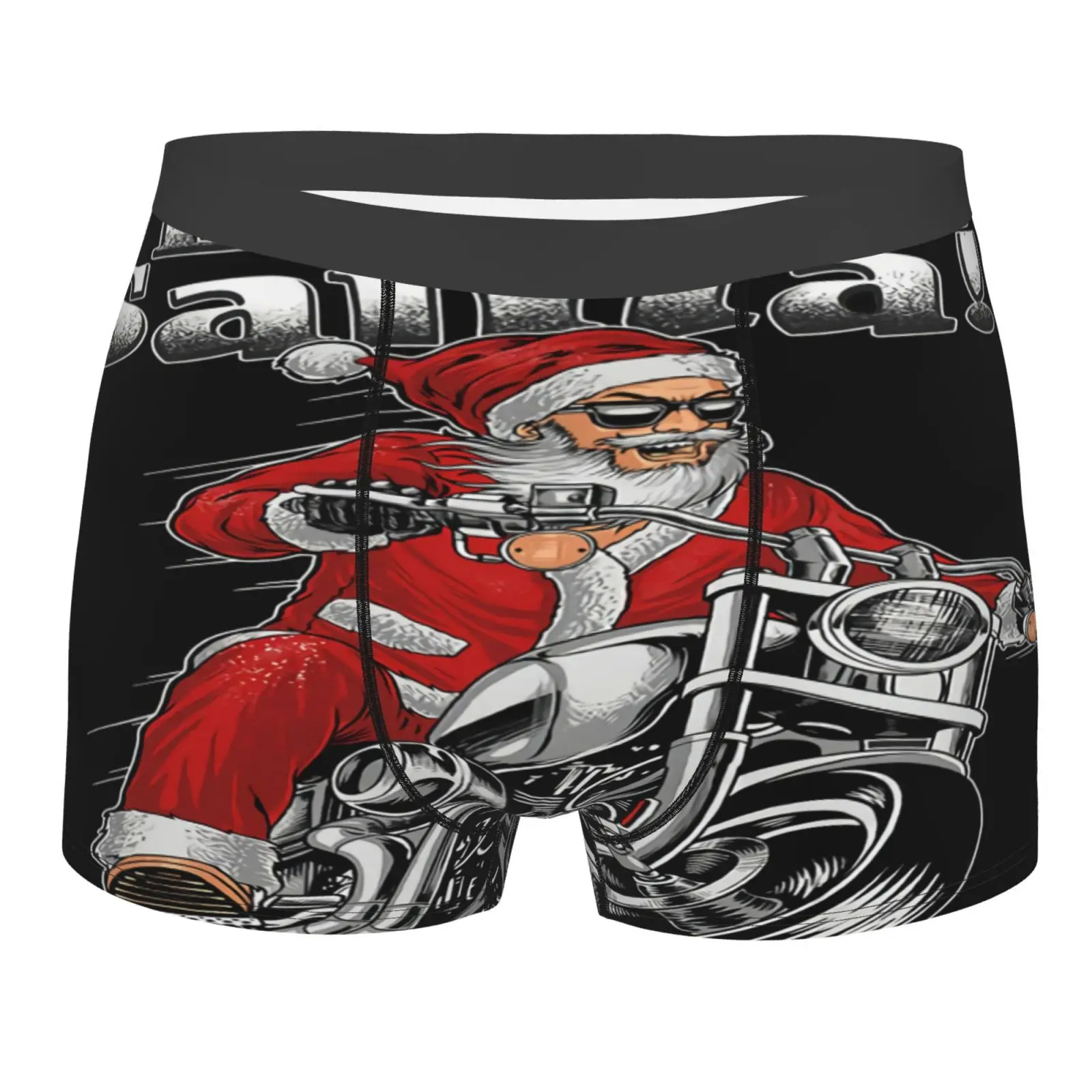 

Lets Go Santa Motorcycle 44 Christmas Men's Panties Women Underwear Multipack White Mens Polyesters For Men Female Bundle Cool