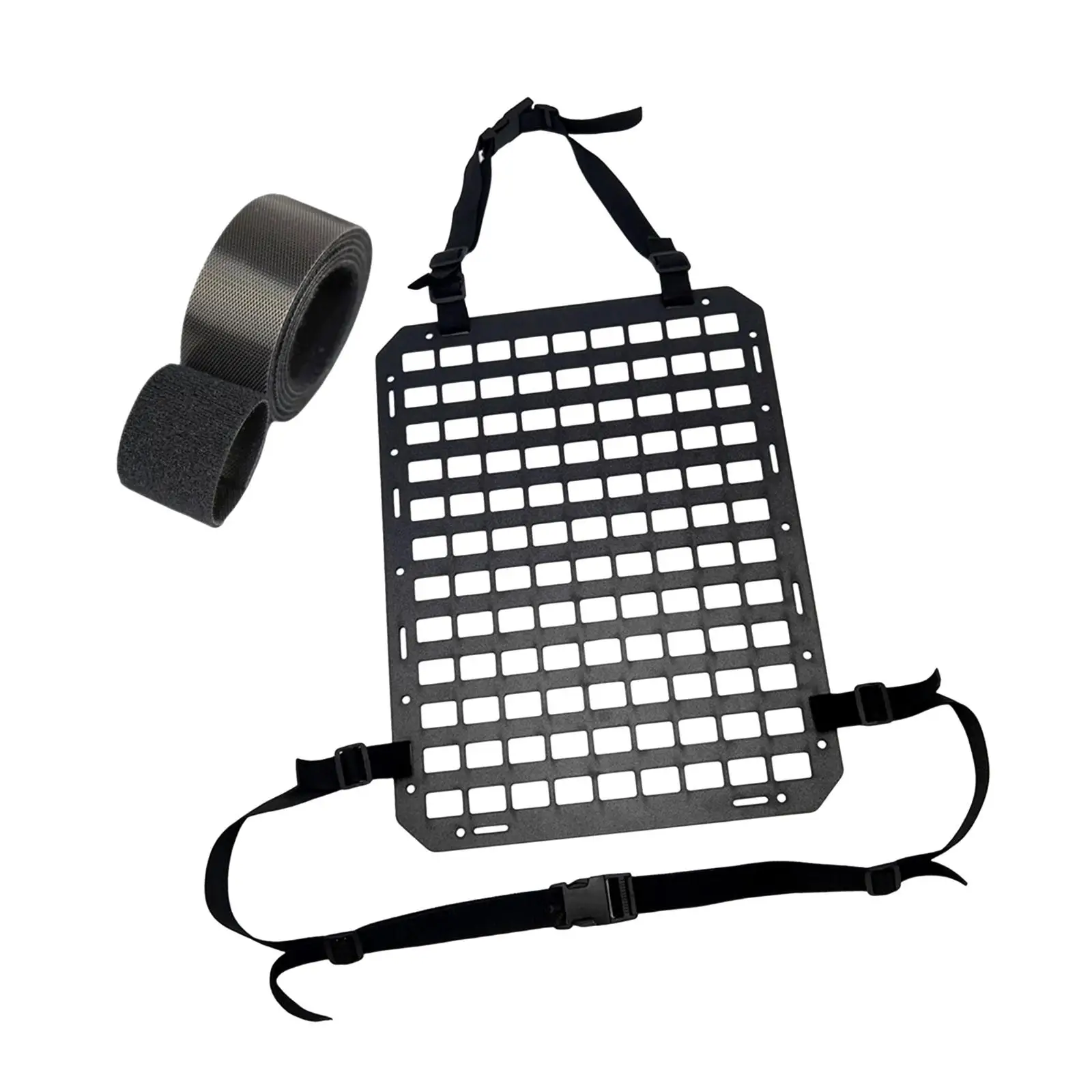 

Car Seat Back Organizer Detachable Headrest Hanging Automotive Accessory Seatback for SUV Truck Practical Molle Panel Mount Rack