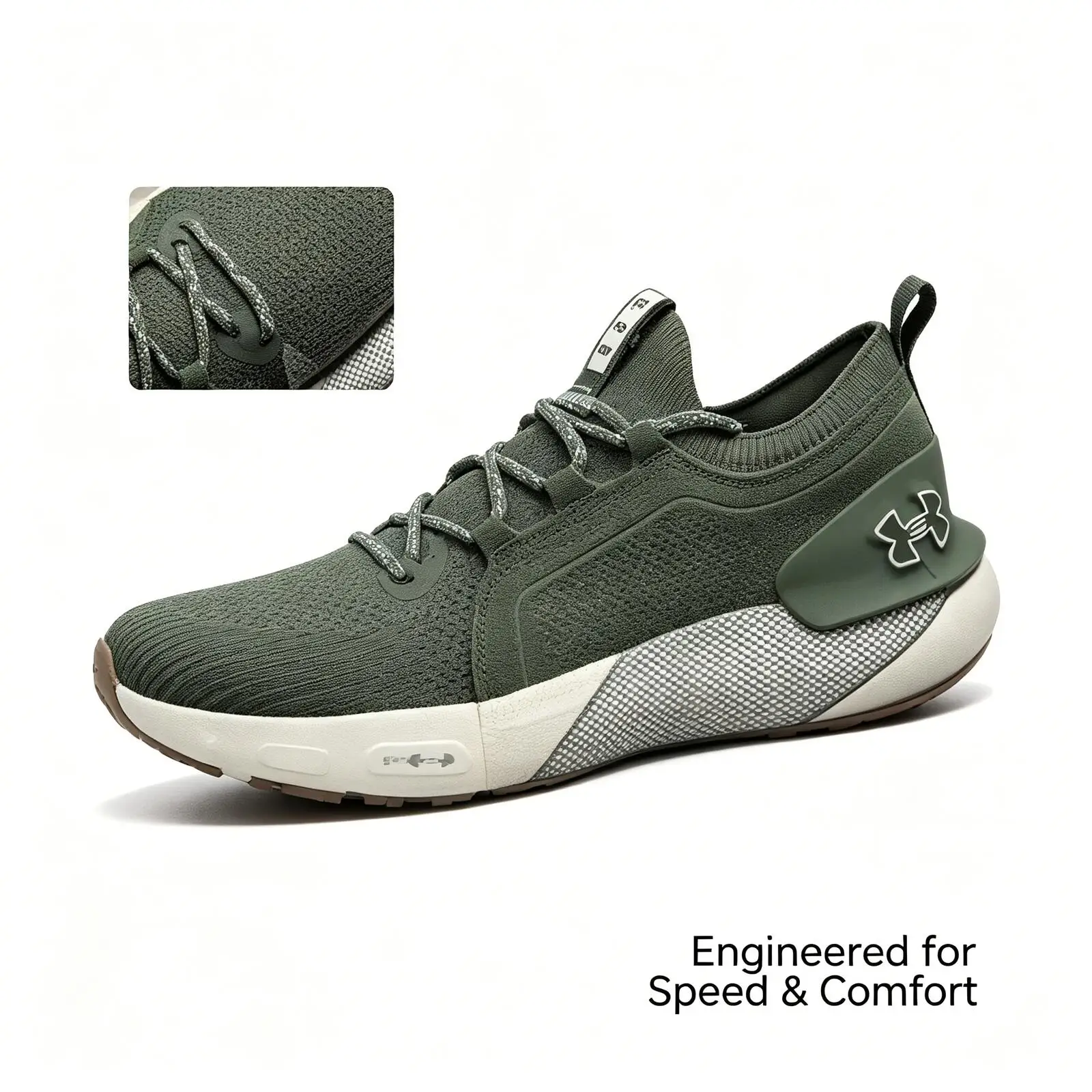 Фото Новые мужские низкие кроссовки Under Armour для бега, занятий спортом на открытом воздухе, тренировок и фитнеса, дышащие повседневные кроссовки 3026651-300 №2