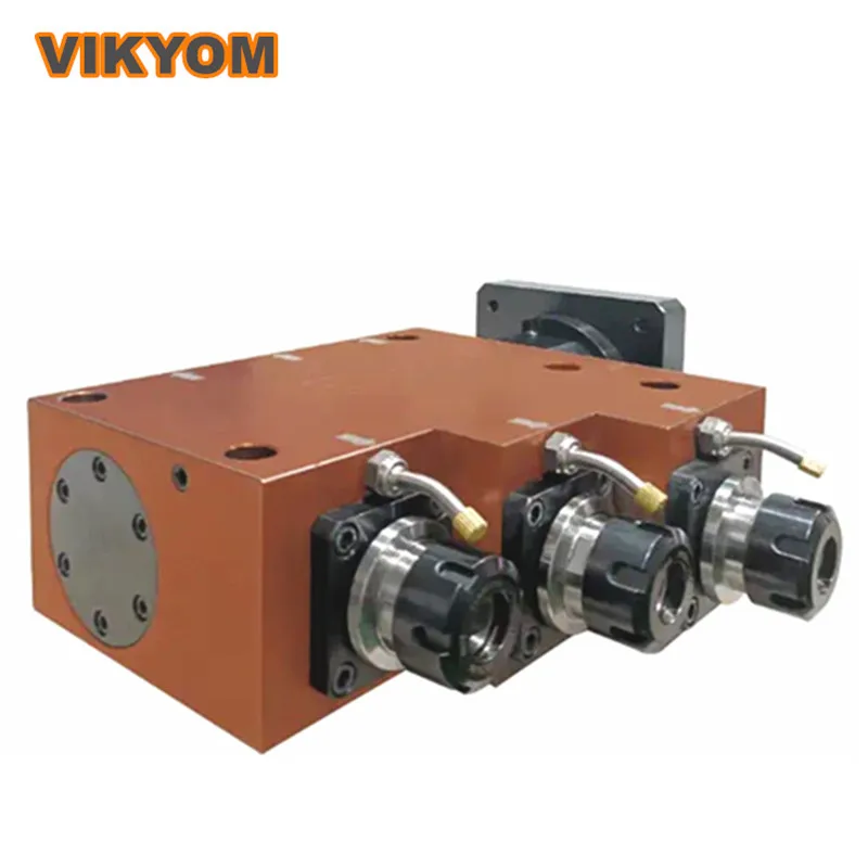 Трехосевая токарная головка ER25 с высоким и низким мотором боковым креплением