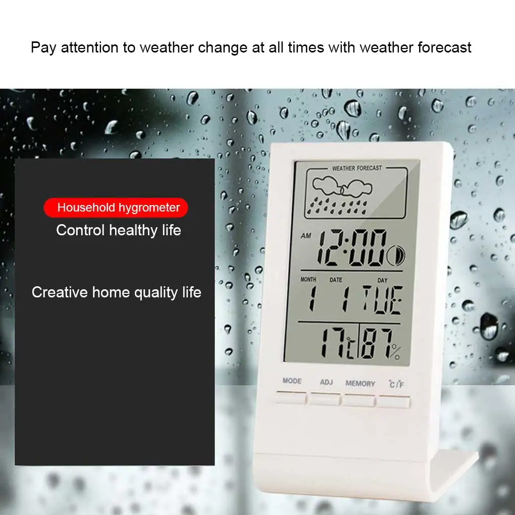 

Домашний термометр гигрометр Электрический измеритель температуры метеостанция