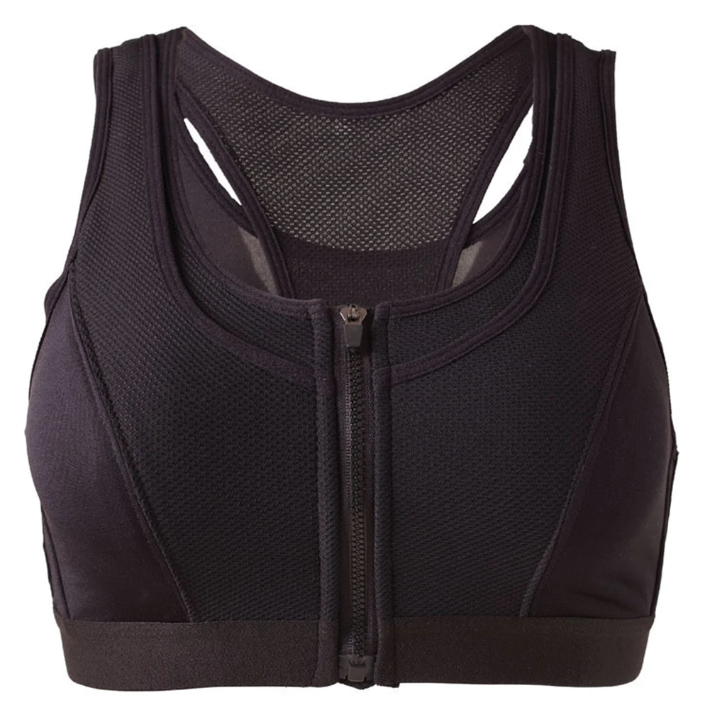 

Solid Wire Free Breathable Simple Summer Sports Fake Two Pieces Yoga Underwear Exercise Women Bra Stretch Girls Running Training