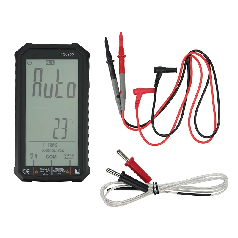 

5.5In LED Screen Digital Multimeter Tester,Voltmeter With Test Leads High Low Voltage Tester, Non Contact Voltage Tester