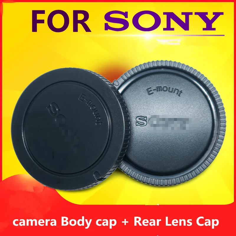

Rear Lens Cover+Camera Body Cap for Sony E Mount NEX3/5/5N/6/7 A7II A7s a9 a7r3 A7r4 A6600 a5100 A6000 a6300 a6500