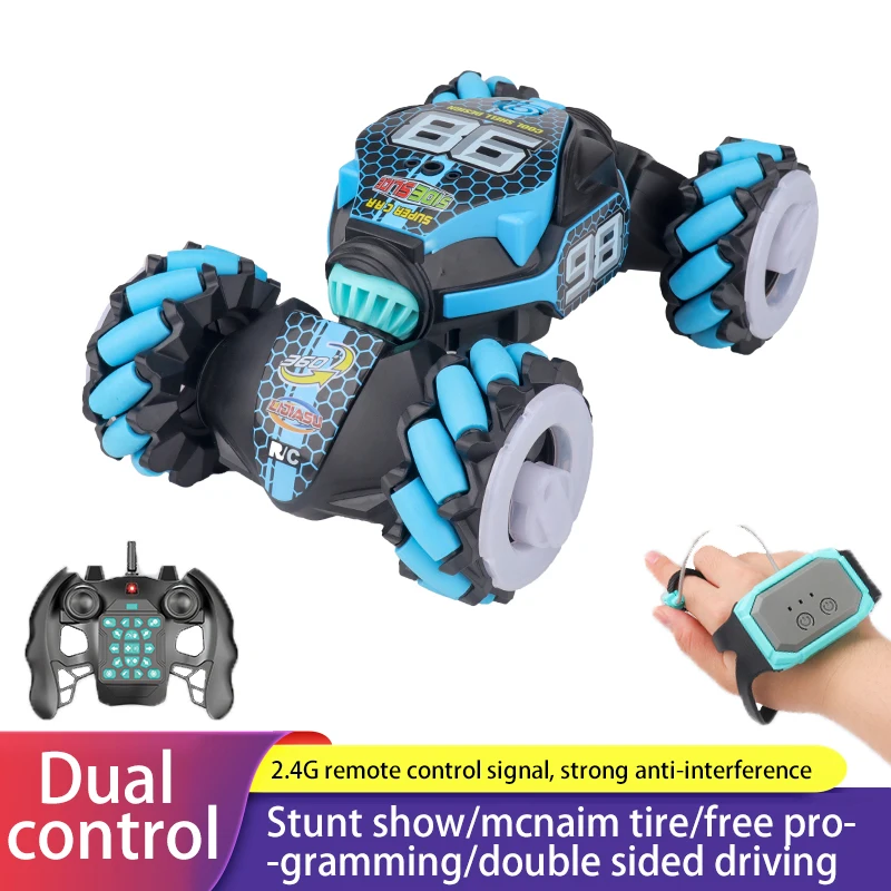 

New Gesture Sensing Remote Control Car 3D Rollover Stunt Cool Light Music Children's Electric Toy Remote Control Car Model