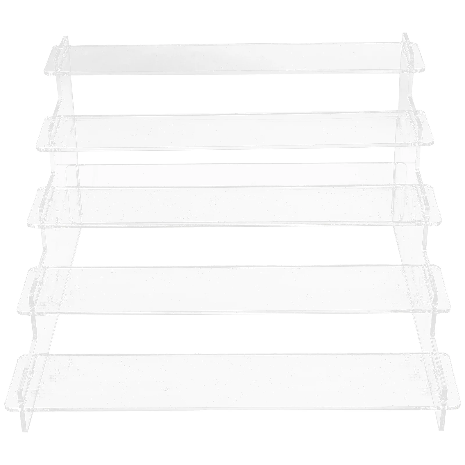 

Transparent Ladder Display Rack Jewelry Organizer Stand Perfume Product Figurine Holder Acrylic Shelf Multilayer