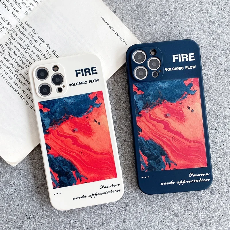 

Retro Art Oil Painting Letter Case for IPhone 11 12 13 Pro Max Mini X XR XS Max 7 8 Plus SE 2 2020 Full Lens Protection Cover