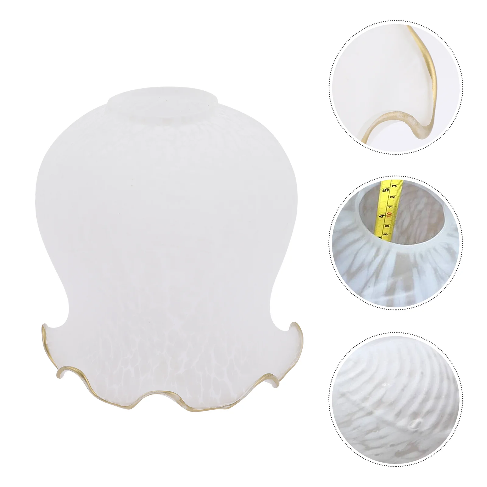 

Flower Shaped Lampshade Glass Lamp Cover for Chandelier Ceiling Lights