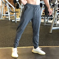 men sports gym fitness running sport pants zipper pockets jogging basketball casual training fashion skinny sweatpants plus size