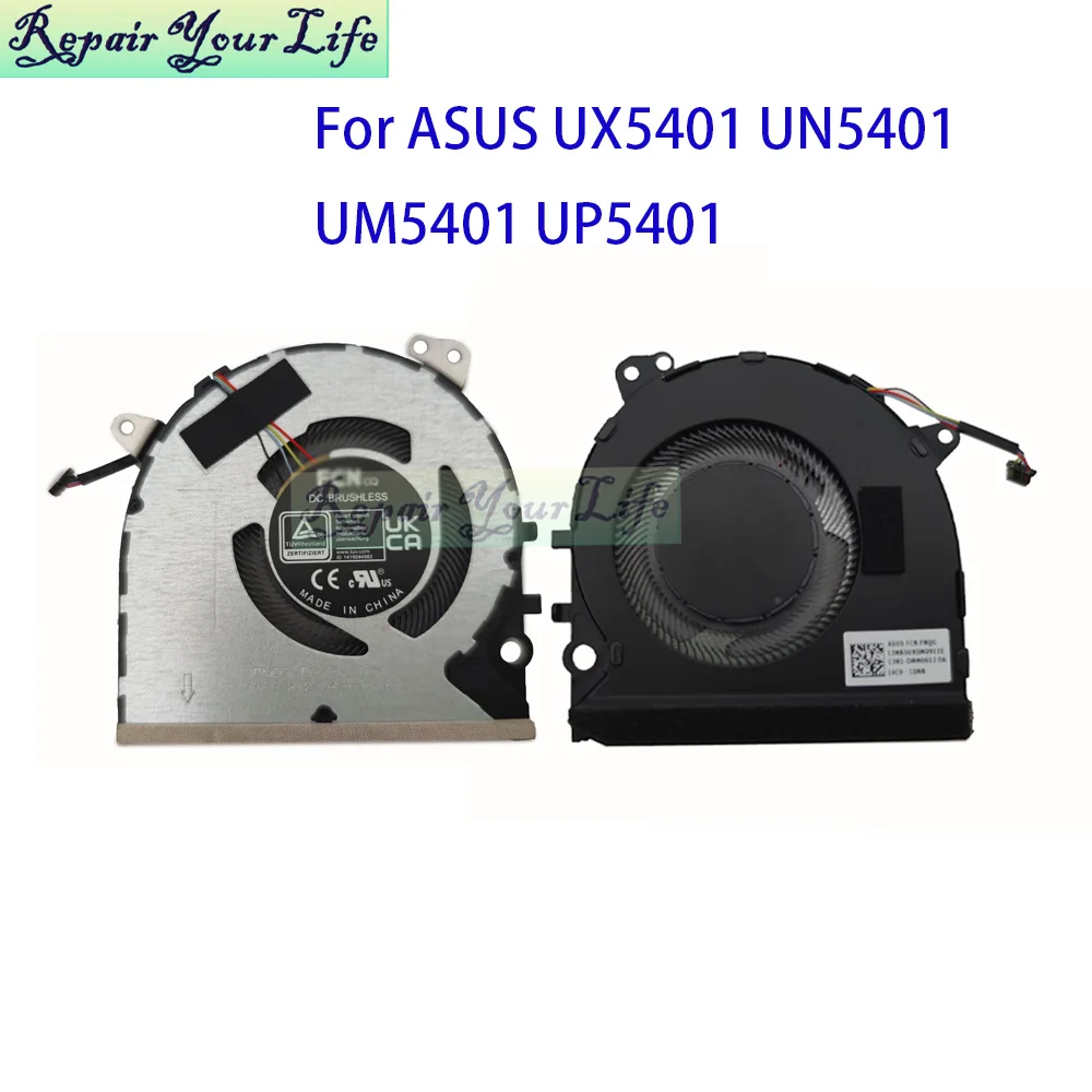 Фото Вентилятор охлаждения процессора ноутбука для ASUS Zenbook UX5401 UX5401ZA UM5401QA UN5401RA UP5401EA, новый 13NB0UR0M09121 DFS5K12304363L №1
