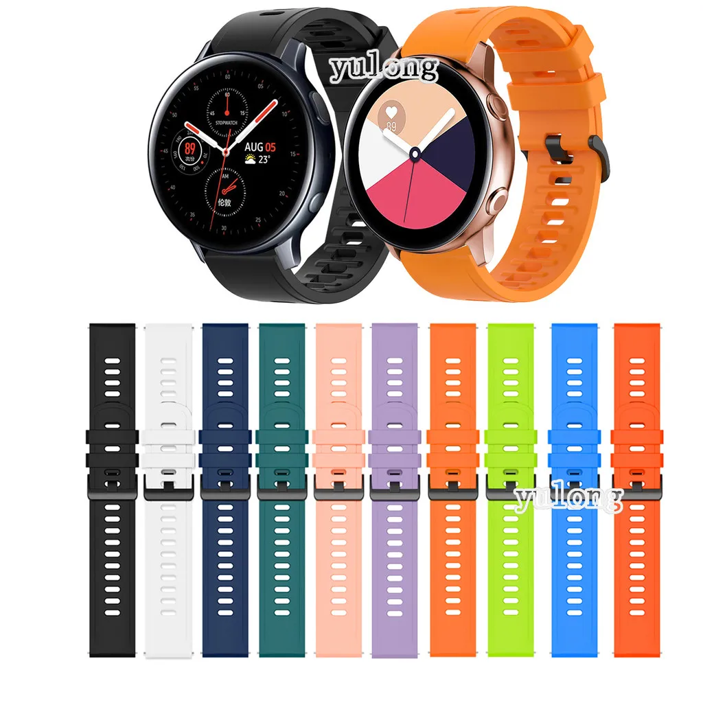 Силиконовый ремешок для Samsung Galaxy Watch FE 7 6 5 4/Watch5 Pro/Watch6/watch4 classic 42 мм 46 40 44 43 47 Ремешок