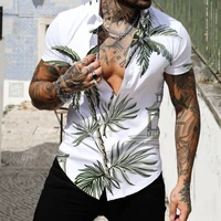 2022 tropical shirts for men 3d print mens hawaiian shirt beach 5xl short sleeve fashion tops tee shirt men blouse male camisa