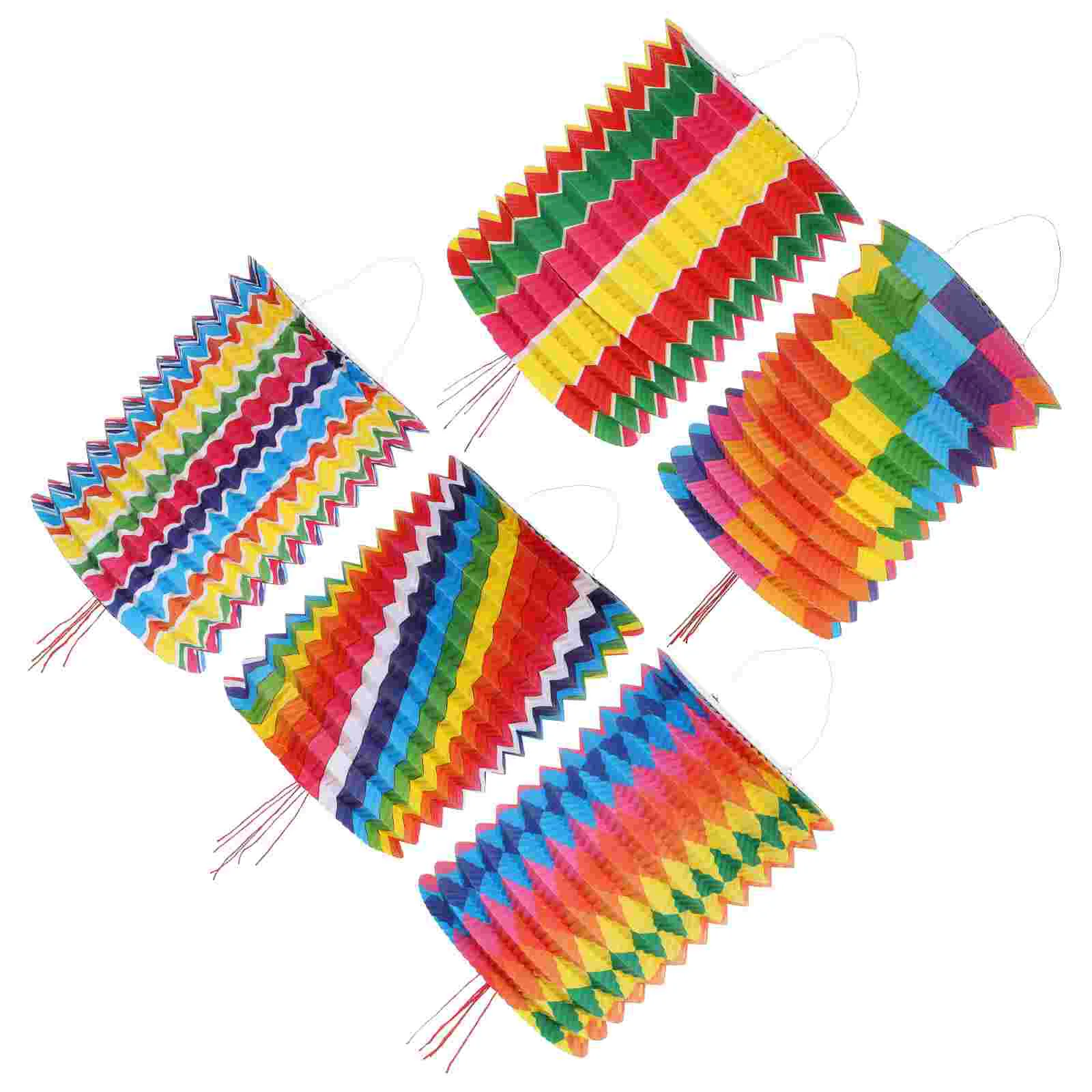 

Lanterns Paper Lantern Chinese Hanging Party Festival Lamps Diy Wedding Decor Home Birthdaydecorative Rainbow Decorations