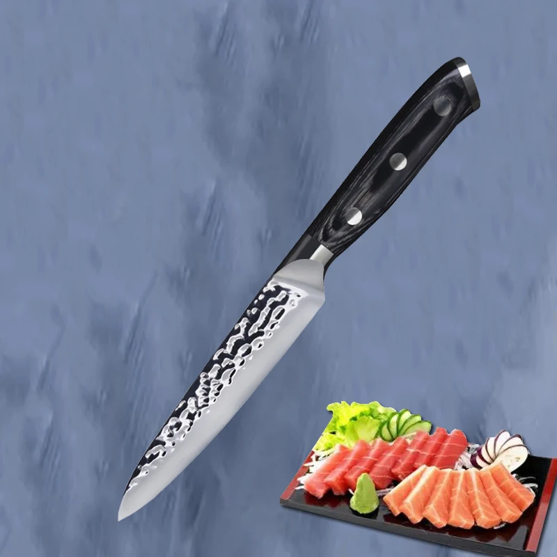 Germany 4116 Stainless Steel Kitchen Knife Timhome 5 inch Utility knife Kitchen Chef Knives Fruit Cutter Tool