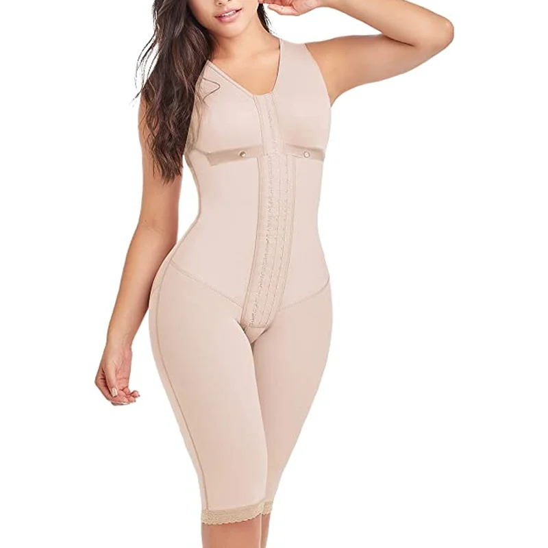 Women Post-operative High Compression Corset Waist Trainer Ventre Plat Butt Lifter Shaper Bodysuit Skims Fajas Colombianas Cinta