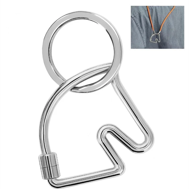 Фото Сумка с головой лошади, подвеска-подвеска, декоративная для сумочки Hermes, сумки на плечо, автомобильный брелок для ключей, сумка, плечевой ремень, регулировка Buck №1