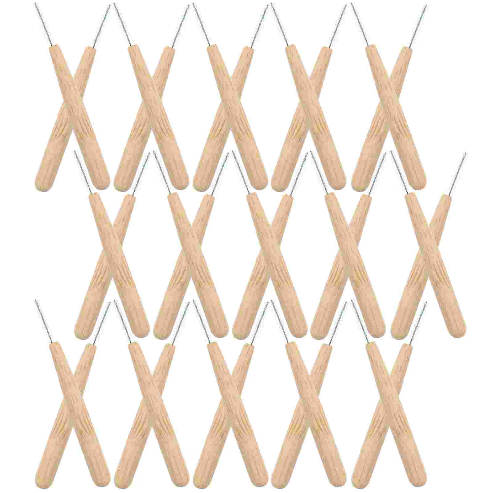 

30pcs Bamboo Handle Interdental Brushes Care Brushes Interdental Cleaners Teeth Cleaner for Men Women