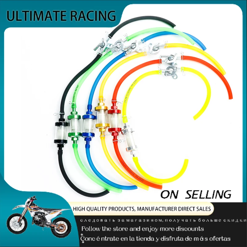 

Off Road Motorcycle Fuel Filter Dirt Bicycle Gasoline Filter Gasoline Hose, Hose Spring Clip Motorcycle + Oil Switch