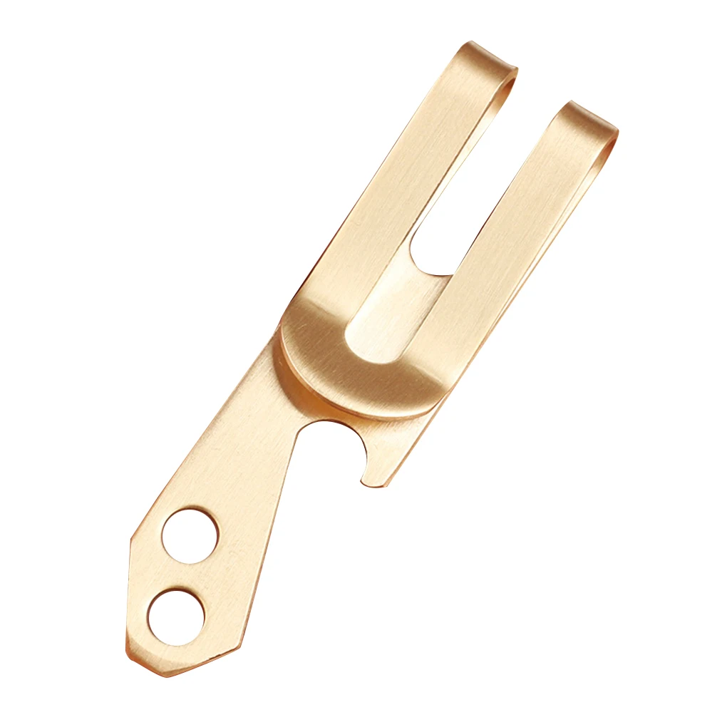 

Brass Money Clip Business Card Credit Card Cash Wallet Keychain Bottle Opener Screw-driver Tool