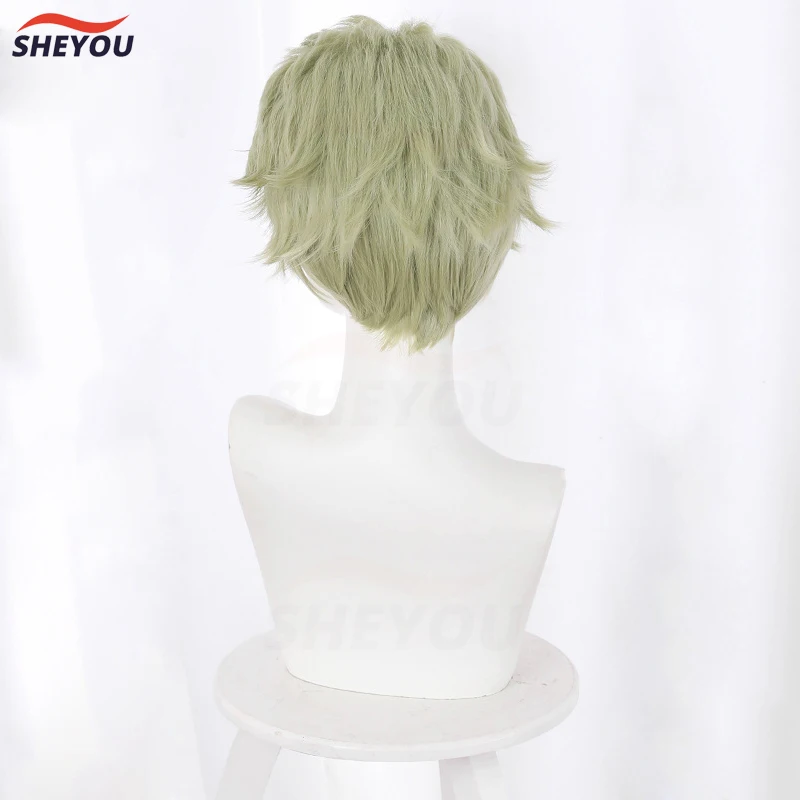 Kento Nanami Косплей парики аниме короткие желтые зеленые термостойкие синтетические