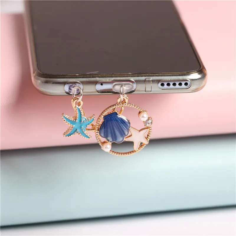 Пылезащитная заглушка в виде ракушек Starfish Очаровательная кавайная для зарядки