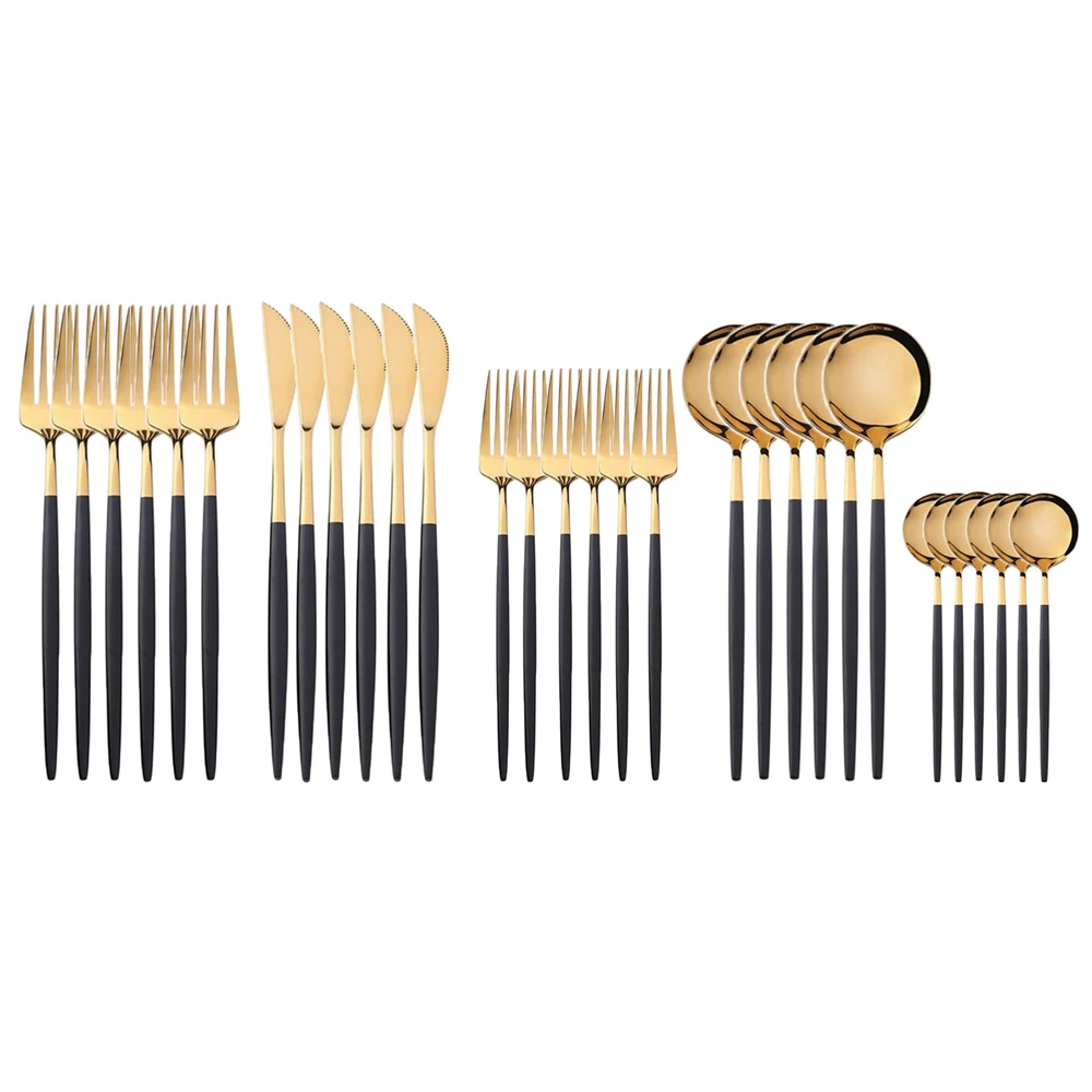 

Набор столовых приборов из нержавеющей стали, 30 шт., 18/10 дюймов