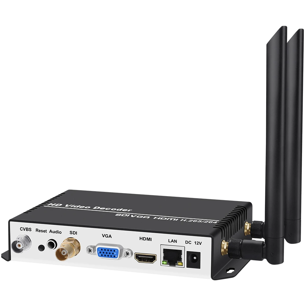 URay H.265 H.264 SDI HDMI VGA CVBS Декодер потоковой передачи видео HD IP-камера для декодирования