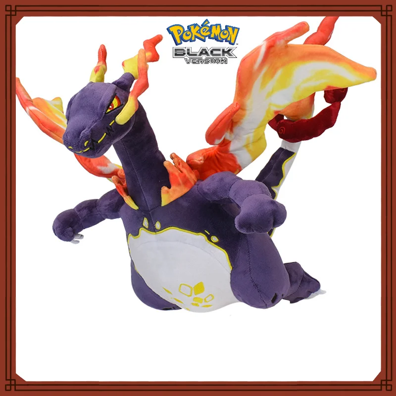 

New 38cm Classic Anime Pokémon Series Purple Giant Charizard Plush Doll Kids Soother Toy Birthday Gift Christmas Gift