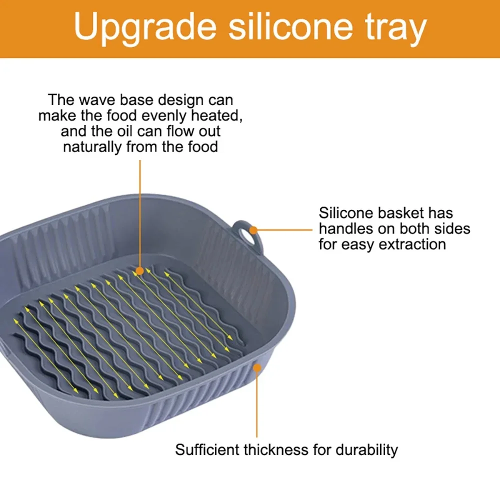 

Силиконовый коврик для фритюрницы квадратный