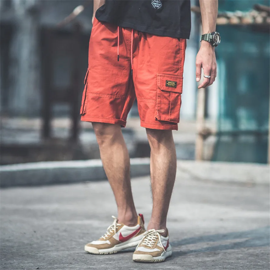 

Summer Cargo Shorts Men Hip Hop Fashion Harajuku Ins Casul Bermuda Shorts for Men Multi Pocket Streetwear Military Short Pants
