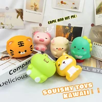 new creative pu squishy toy cute animal dumpling antistress ball slow rising pop fidget stress relief squeeze toys for children