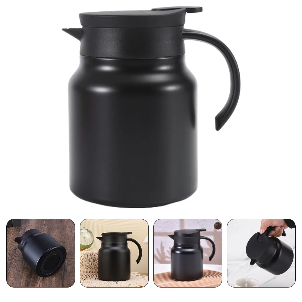 

Insulated Coffee Pot with Press Top Coffee Carafe Large Capacity Coffee Holder