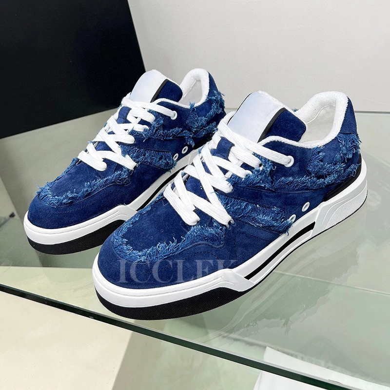 

Winter Sneakers For Women 2023 New Unique Tassel Decor Good-Looking Leisure Shoes Round Head Non-slip Lace-up Lovers Loafers