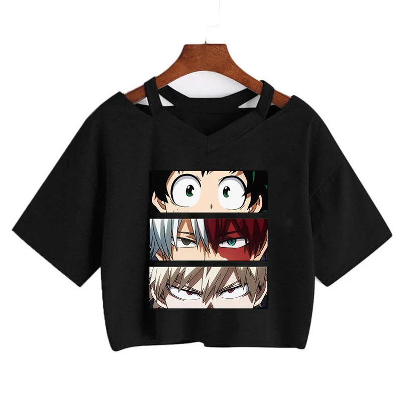 

Women Cute Boku No Hero Academia Bakugou T Shirt My Hero Academia T-shirt Cool Todoroki Tshirt Deku Himiko Toga Top Tees Female