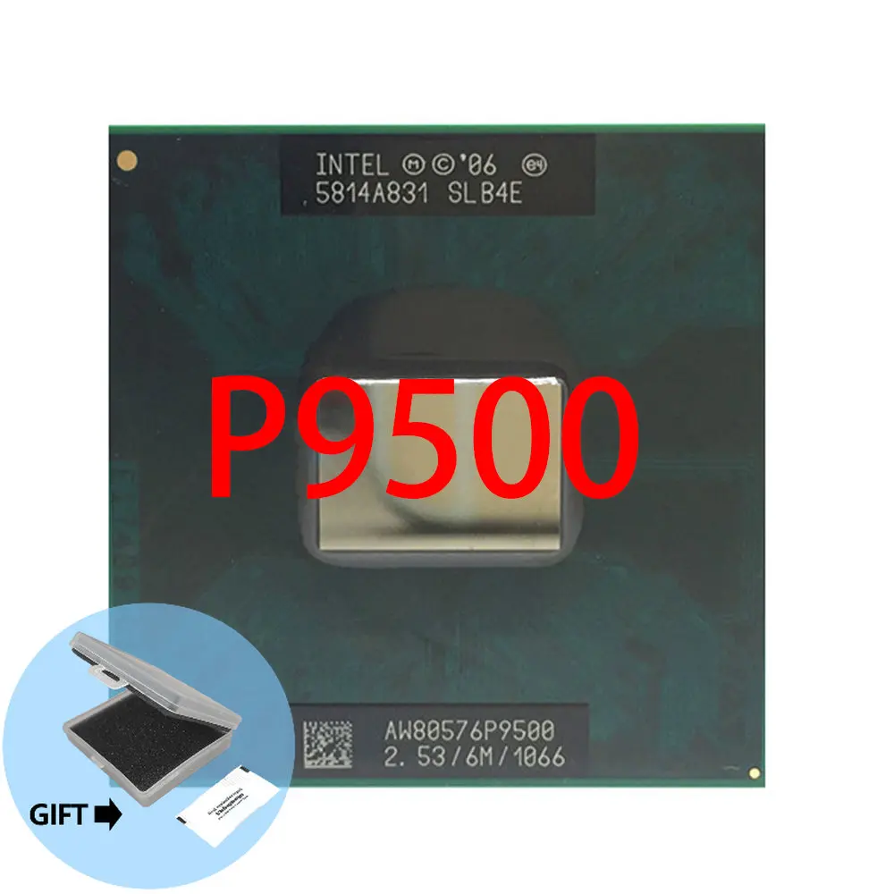 

Intel Core 2 Duo P9500 CPU Laptop processor PGA 478 cpu 100% working properly