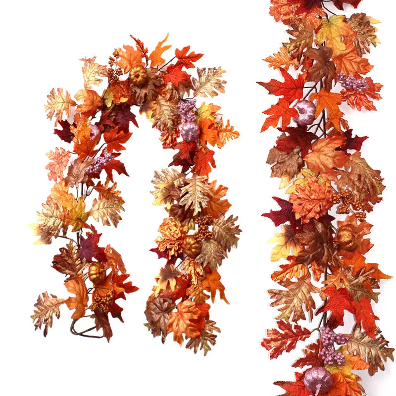 

Искусственная Кленовая гирлянда из листьев, осень 1,8 м