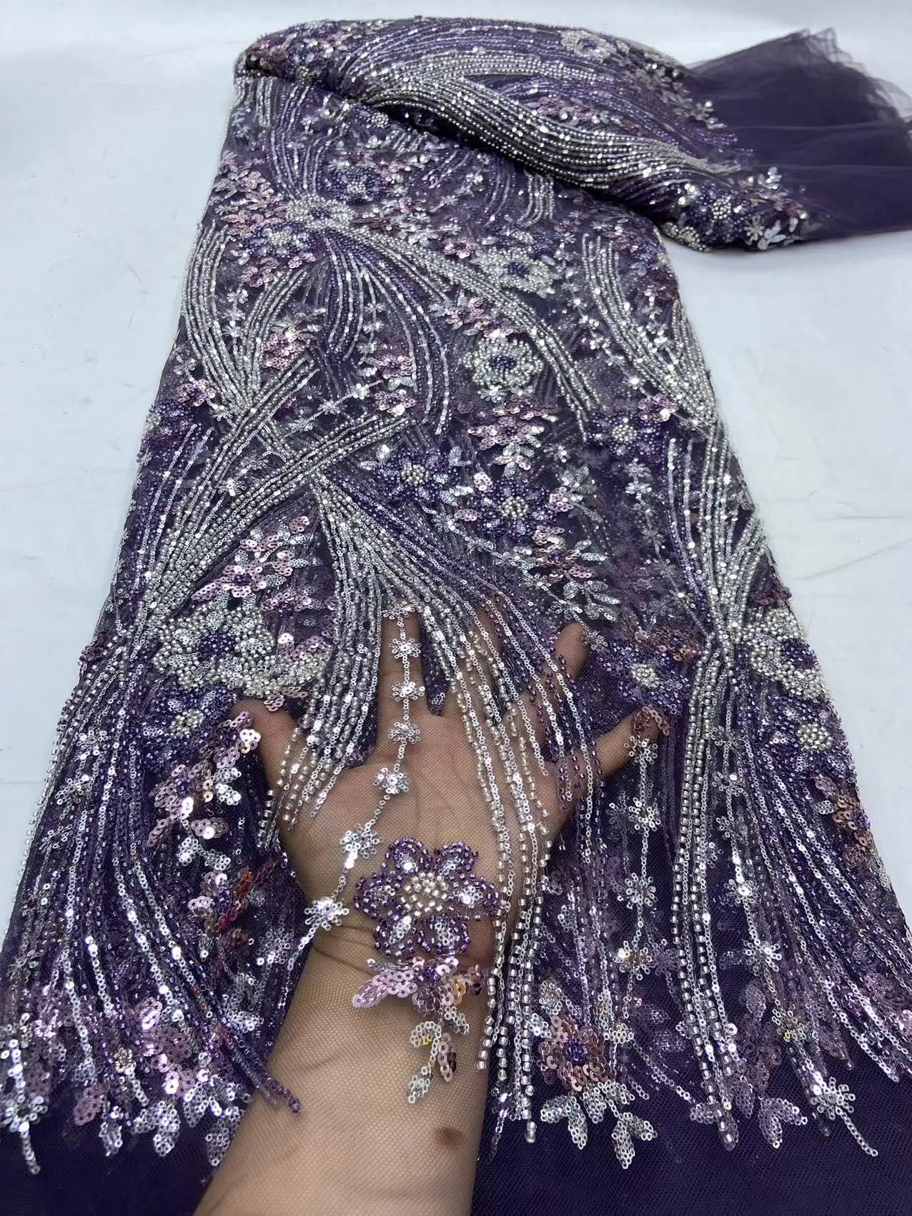 5 ярдов Африканская Хлопковая кружевная ткань 2024 Высококачественная швейцарская