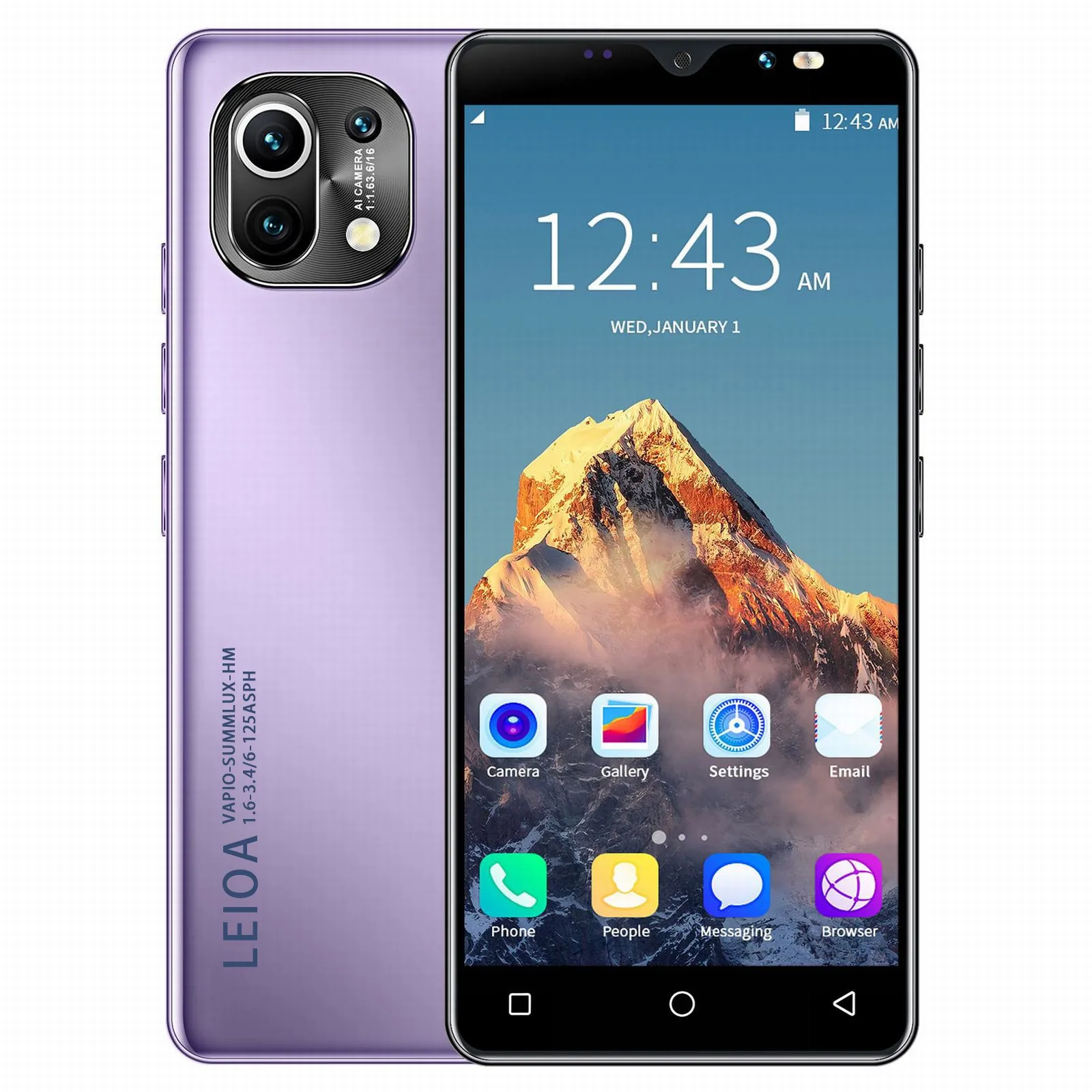 Бесплатная доставка дешевые смартфоны на Android M13 5 0 дюйма разблокировка по лицу HD