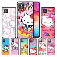 anime girls hello kitty for oppo realme gt neo master edition 9i 8 7 pro c21s narzo 30 5g 4g soft tpu silicone black phone case