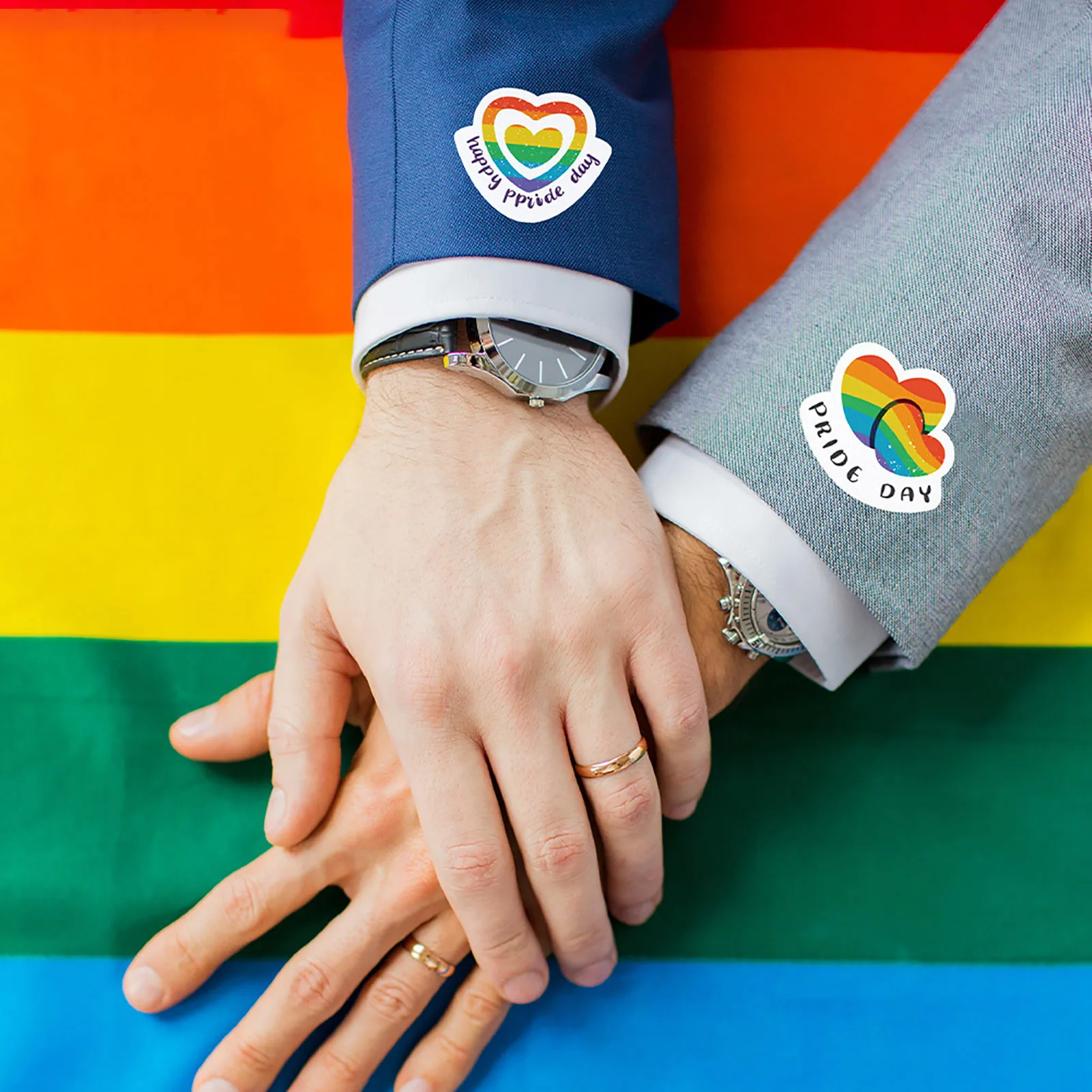 

32 PCS LGBTQ Pride Sticker Rainbow LGBT Pride Gay Love PVC Sticker Waterproof PVC Decals For Skateboard Water Bottle Laptop