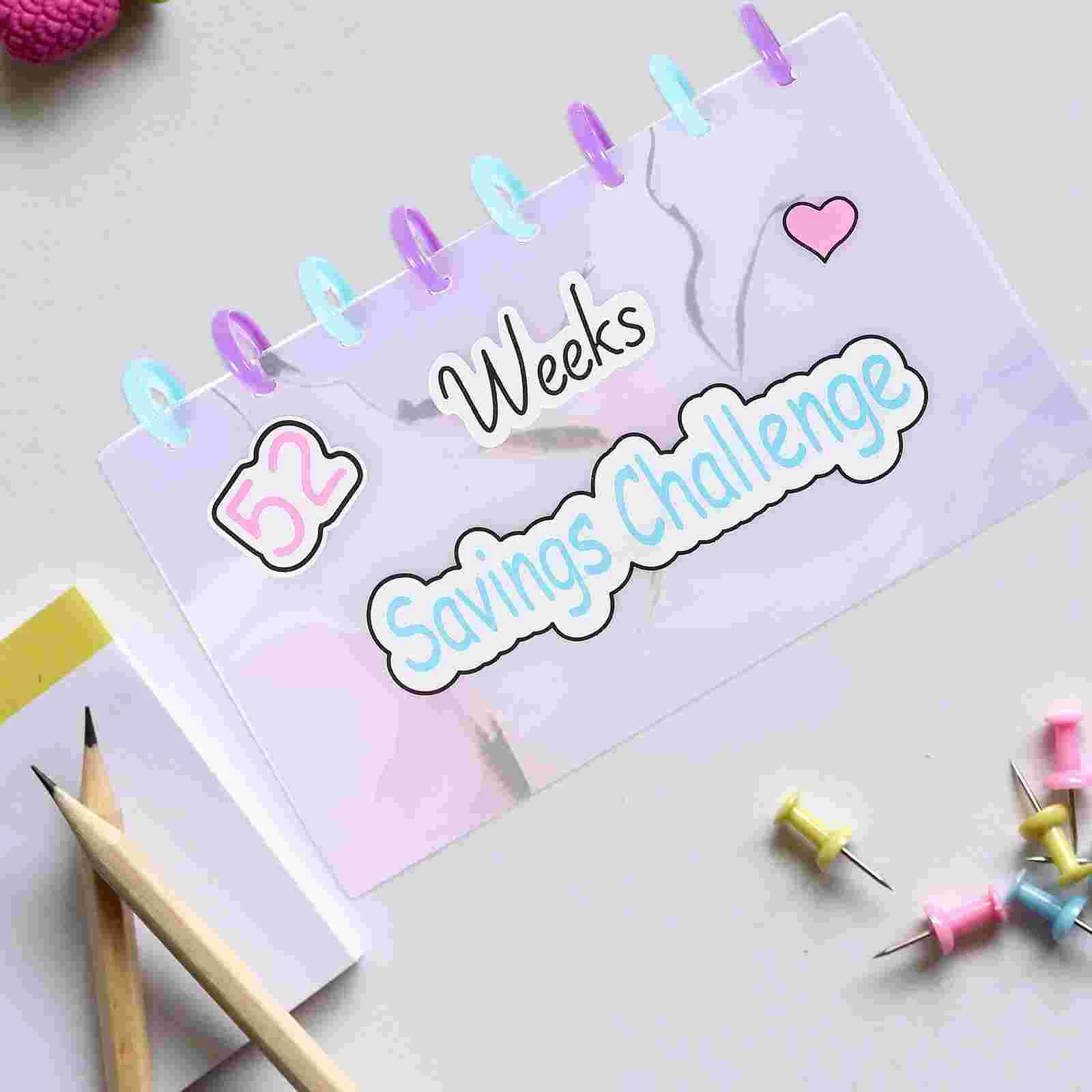 

Savings Book Cash Envelopes Budget Small Binder Planner Money Organizer Sticker