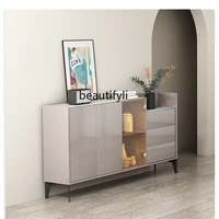 yj light luxury stone plate ultra thin sideboard cabinet living room wall tea cabinet home entrance cabinet