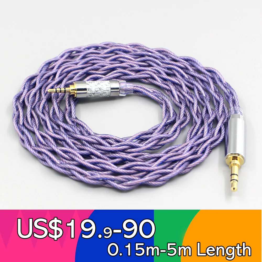 

Type2 1.8mm 140 cores litz 7N OCC Headphone Cable For beyerdynamic DT 240 Pro DT240Pro Shure AONIC 50 2.5mm pin LN007897