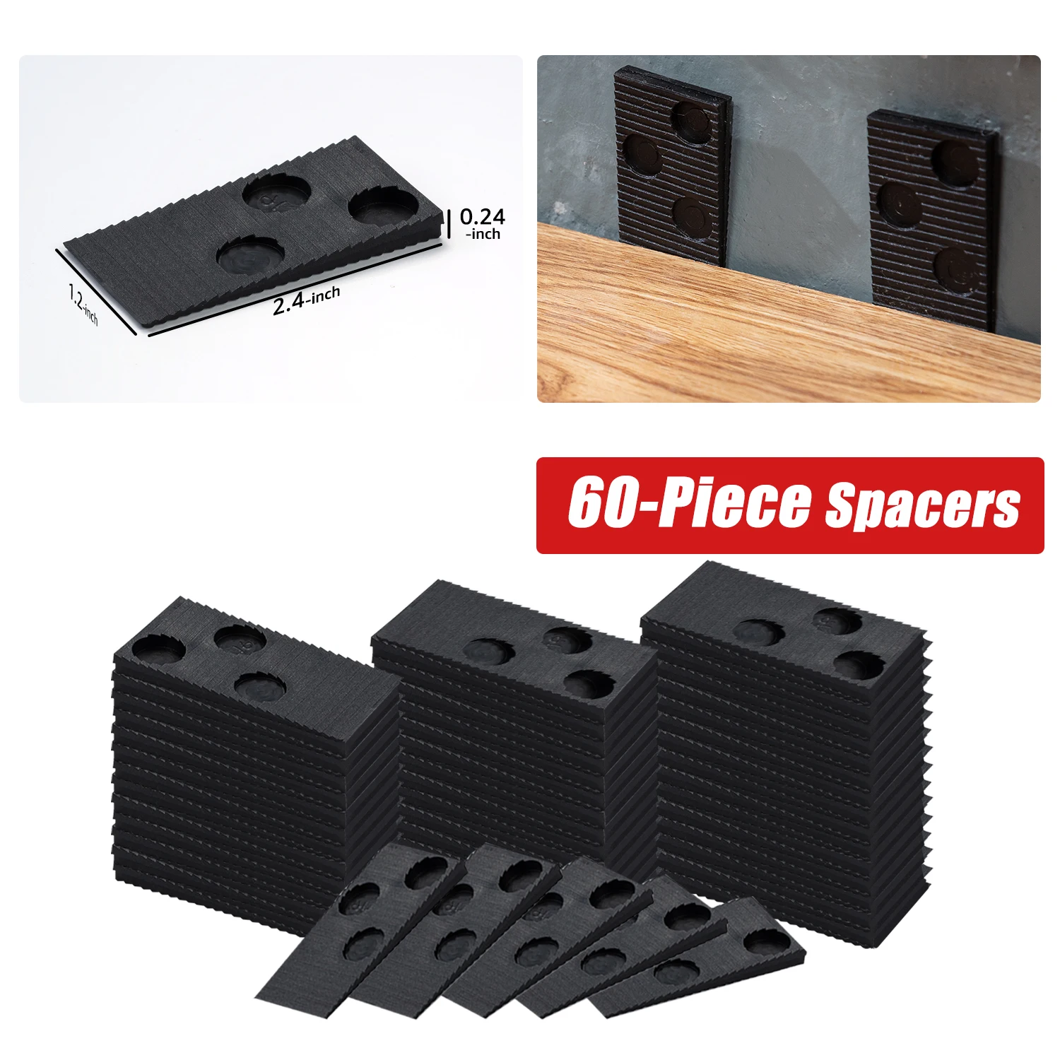 Набор Для Установки Ламината И Деревянного Пола EZARC С 60-прокладками Тяговым