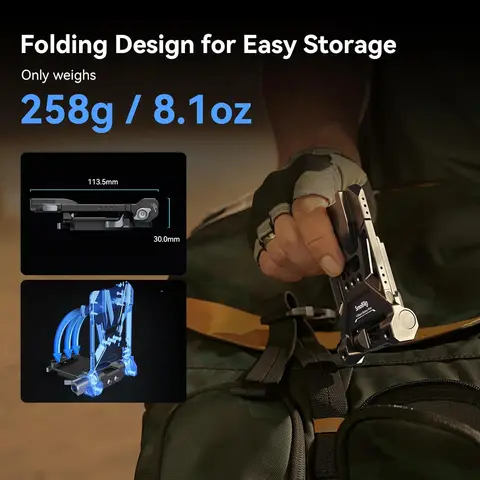 Компактная монтажная пластина SmallRig с V-образным креплением для аккумулятора и быстросъемной пластиной для Arca для беззеркальной камеры DSLR