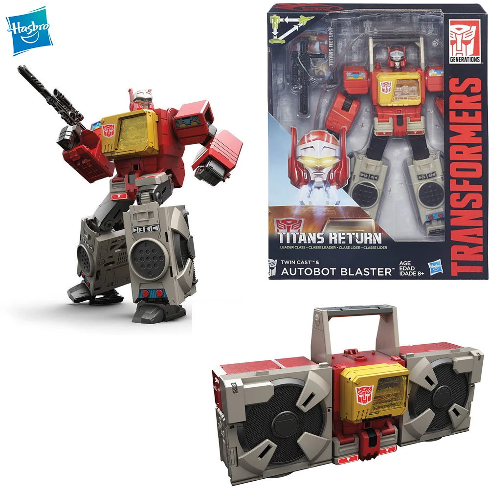 

[В наличии] Hasbro Трансформеры Titans возврат лидера класс Autobot Blaster с двойной литой экшн-фигуркой коллекционные модели игрушек