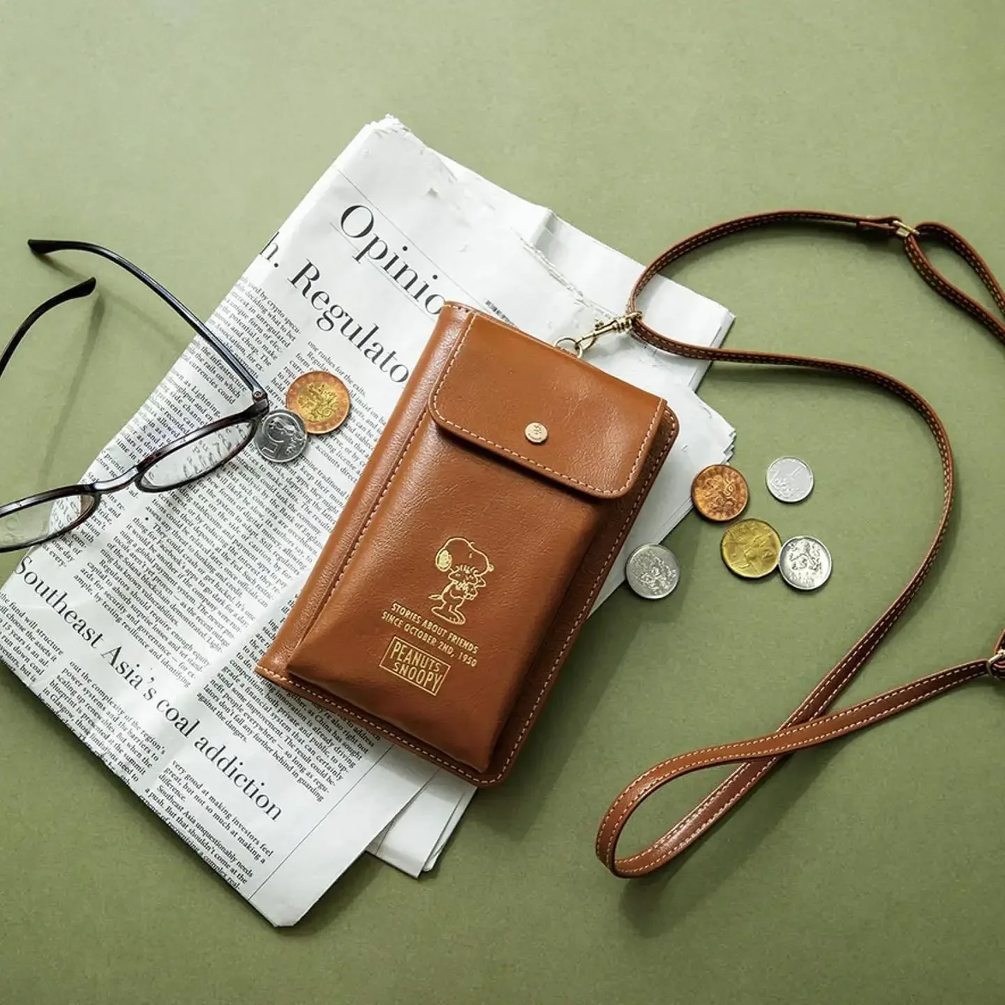 Snoopy Puppy Dog с несколькими позициями для карт милый кошелек вертикальный через