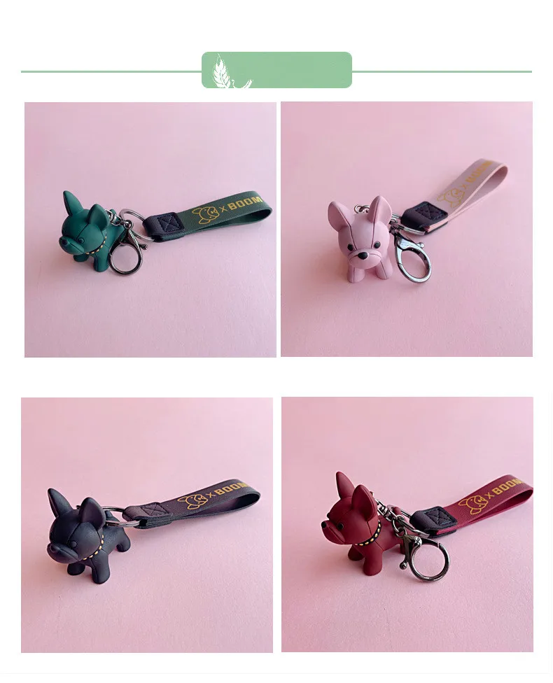 

Подвеска-брелок для ключей в виде французской собаки